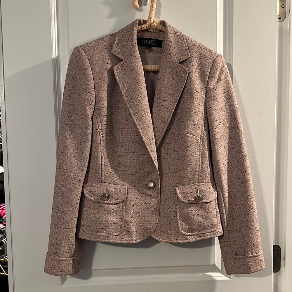 Kasper Women's Pink Short Blazer Jacket